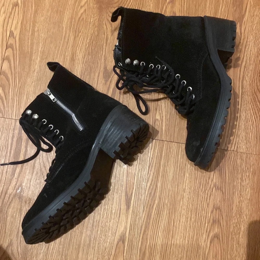 Combat Suede Boots - Picture 3 of 5